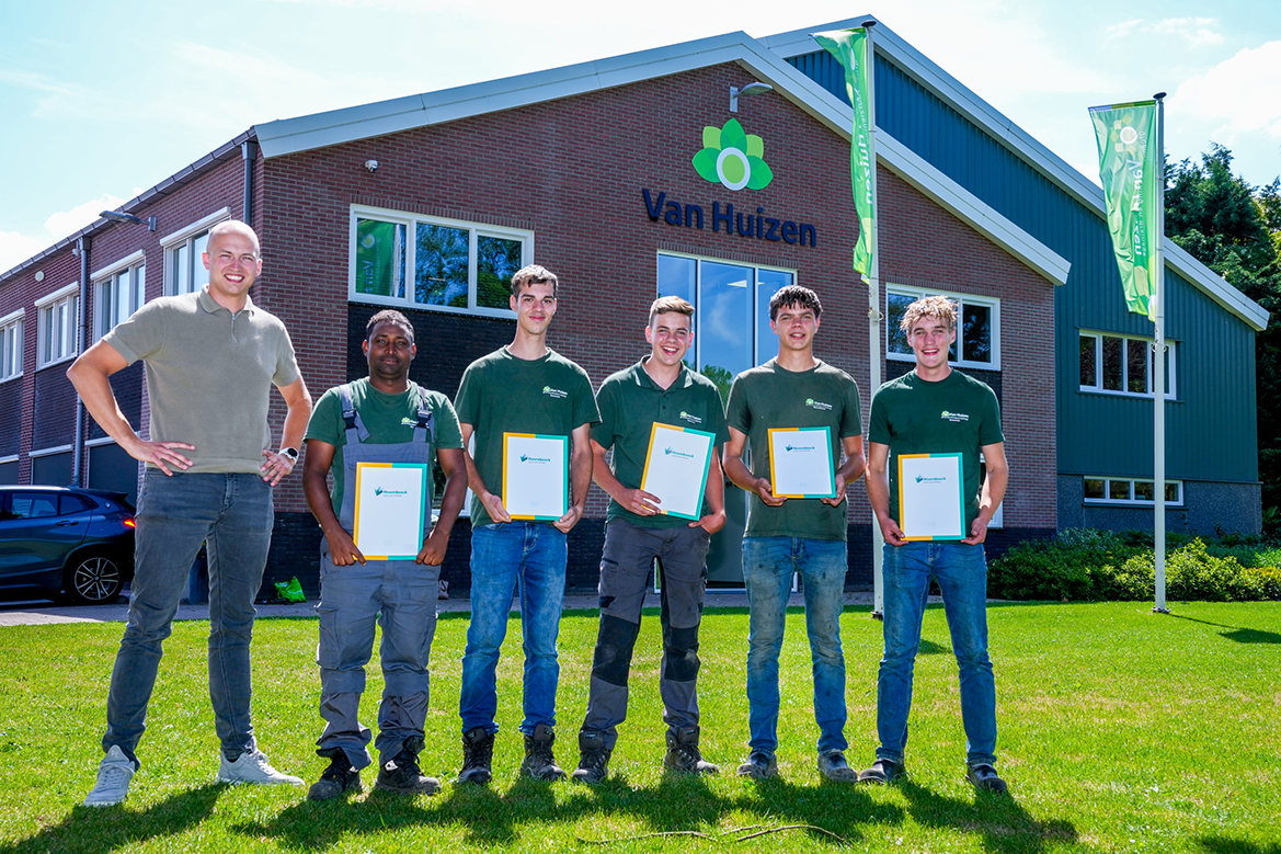 Diplomering bedrijfsopleiding Van Huizen, Hoornbeeck College
